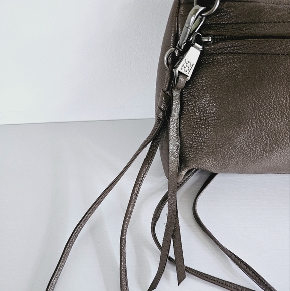 Christopher Kon Brown Leather Studded Double Strap Crossbody/Clutch Bag - Picture 11 of 15